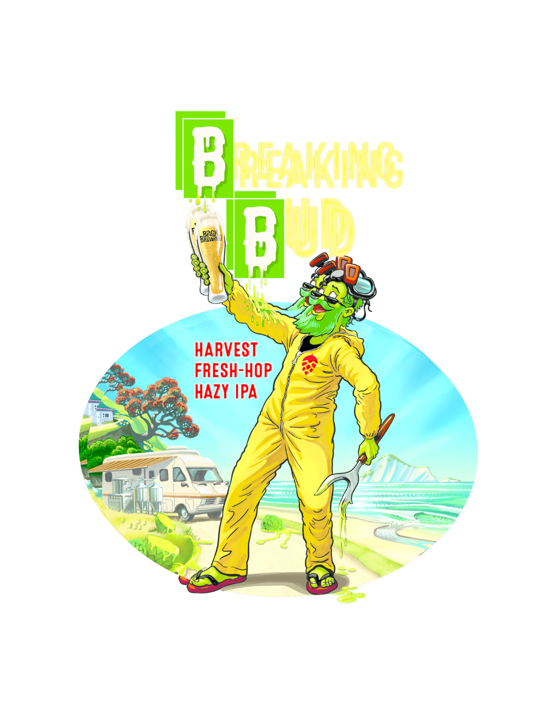 Bach Brewing Breaking Bud Graphic