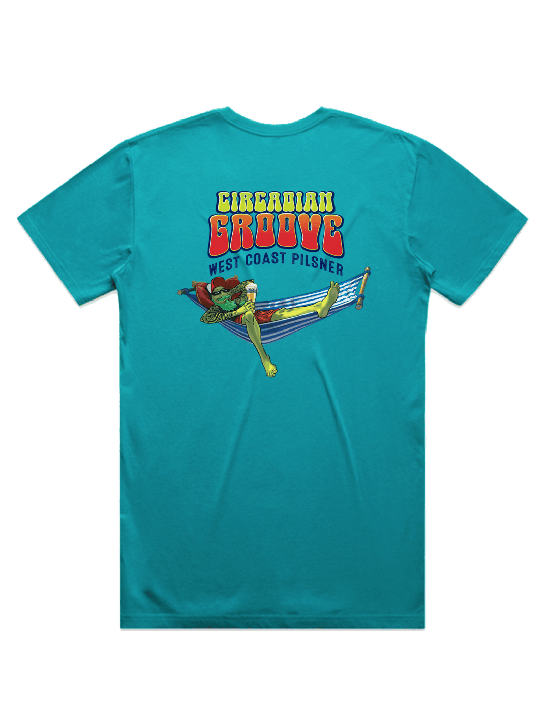 Bach Brewing Mens T-shirt - Circadian Groove (back graphic)