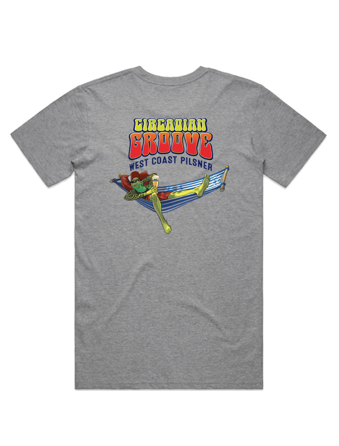 Bach Brewing Mens T-shirt - Circadian Groove (back graphic)