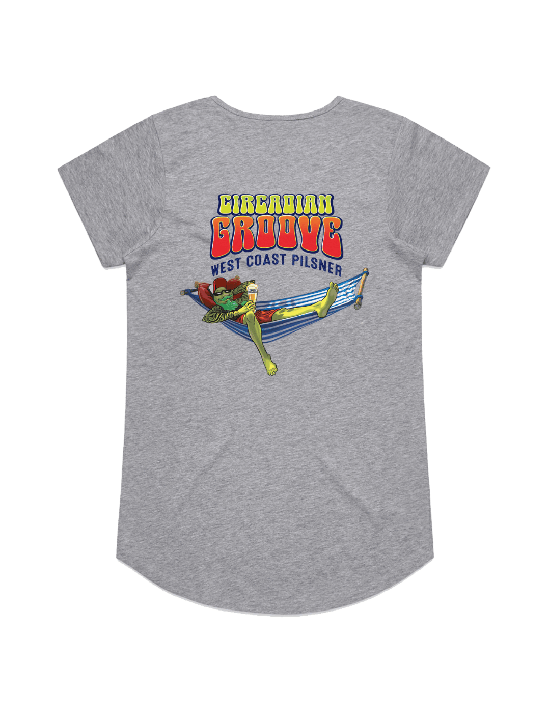 Bach Brewing Womens Short Sleeve T-shirt - Circadian Groove (back graphic)