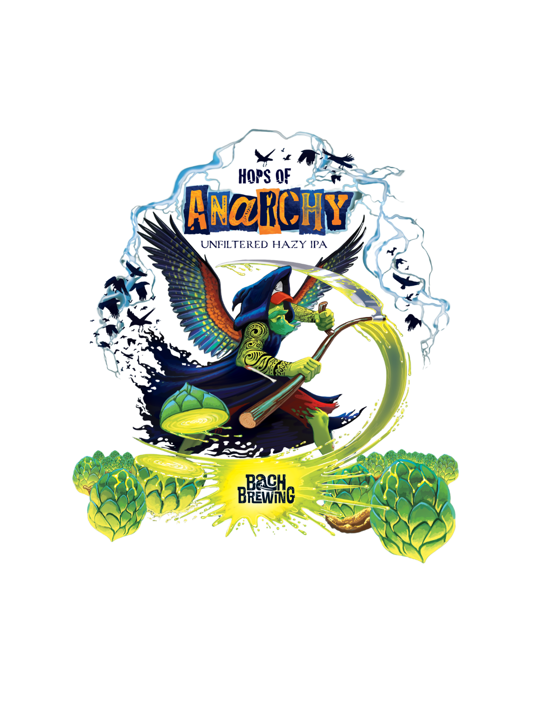 Bach Brewing Hops of Anarchy Graphic