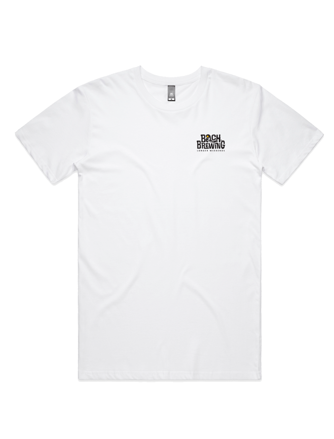 Bach Brewing Mens T-shirt - Beach Scene (back graphic)