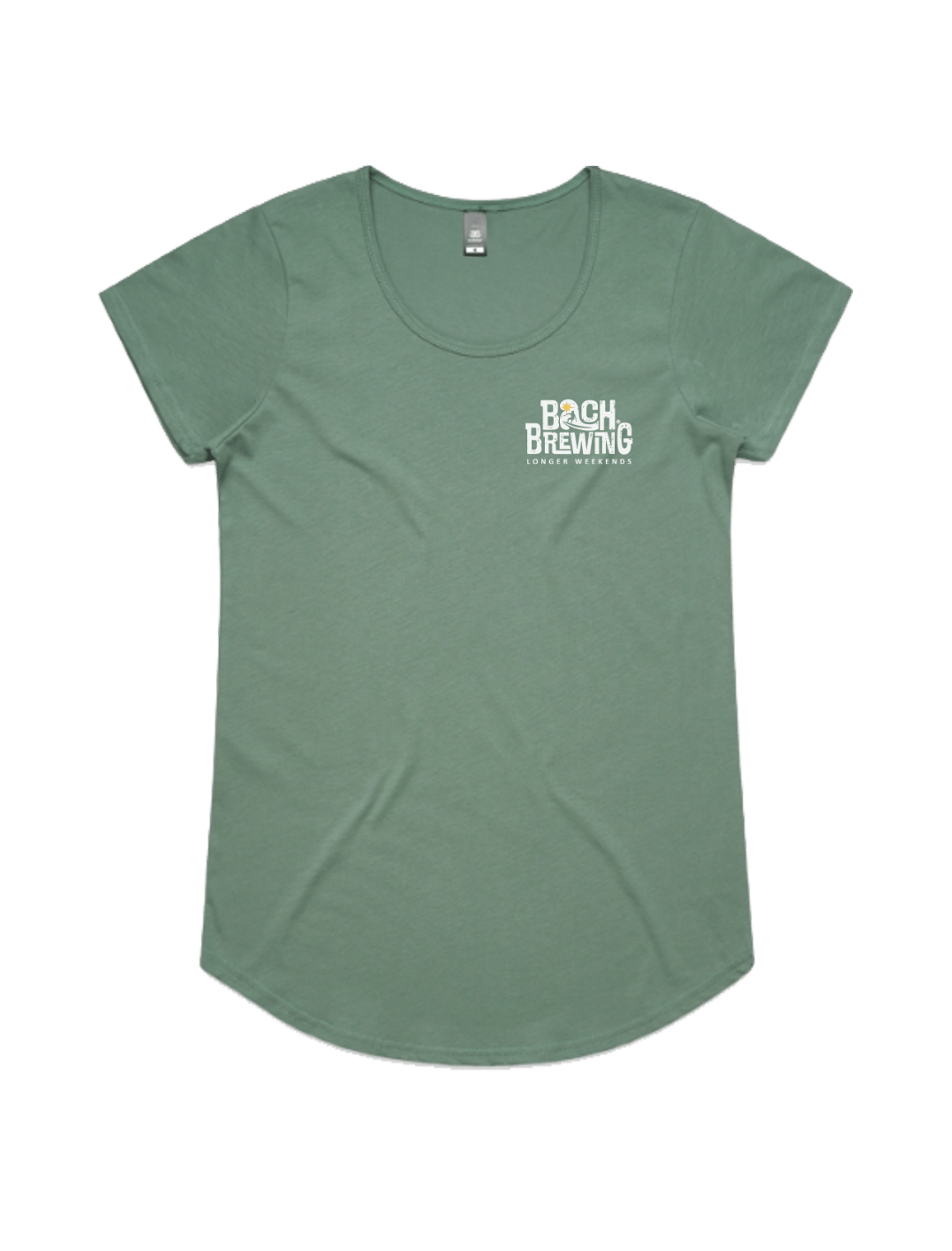 Bach Brewing Womens Short Sleeve T-shirt - Bungy Smuggler (back graphic)