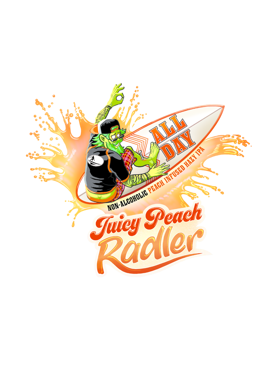 Bach Brewing All Day Peach Graphic