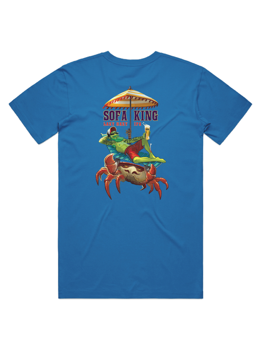 Bach Brewing Mens T-shirt - Sofa King (back graphic)