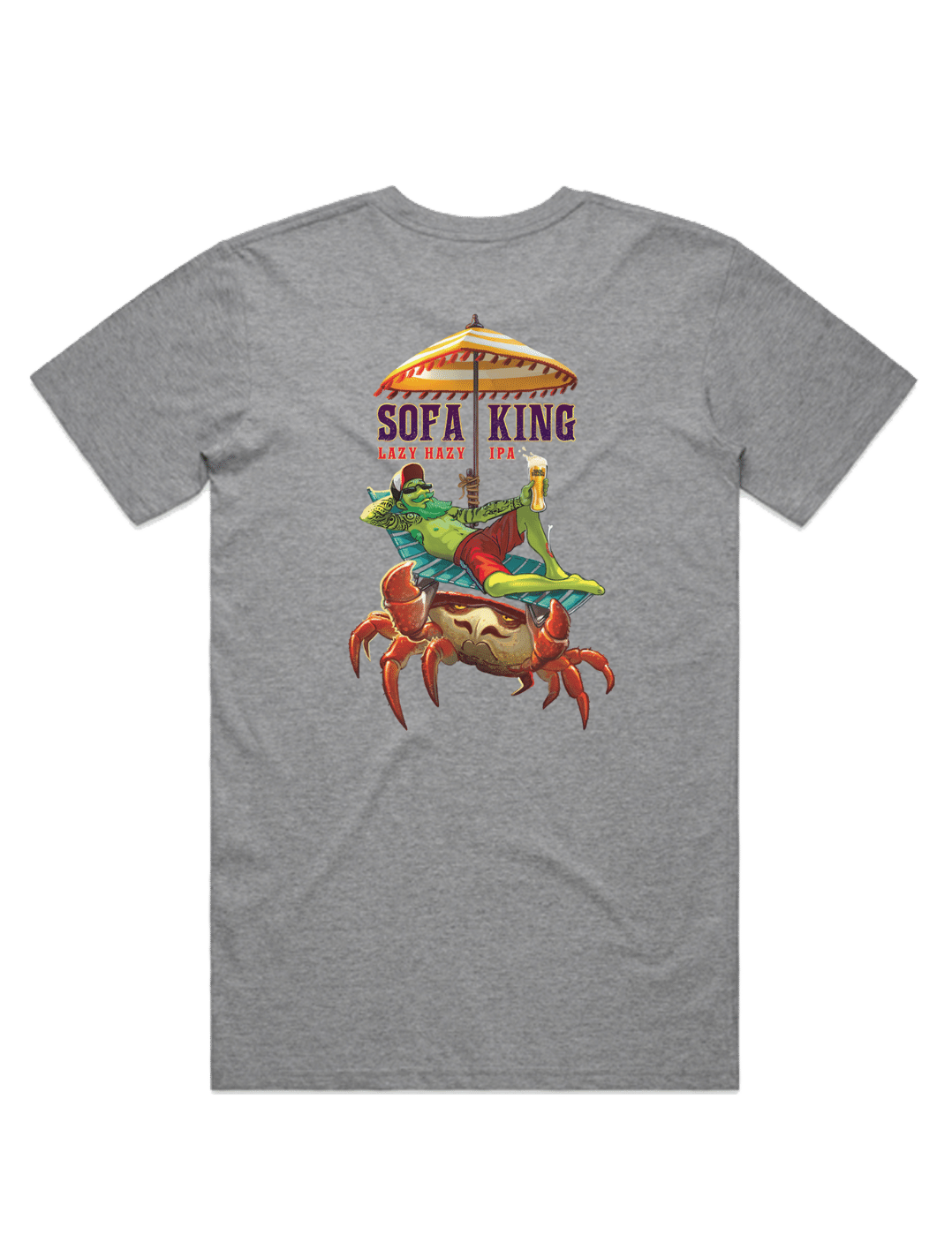 Bach Brewing Mens T-shirt - Sofa King (back graphic)