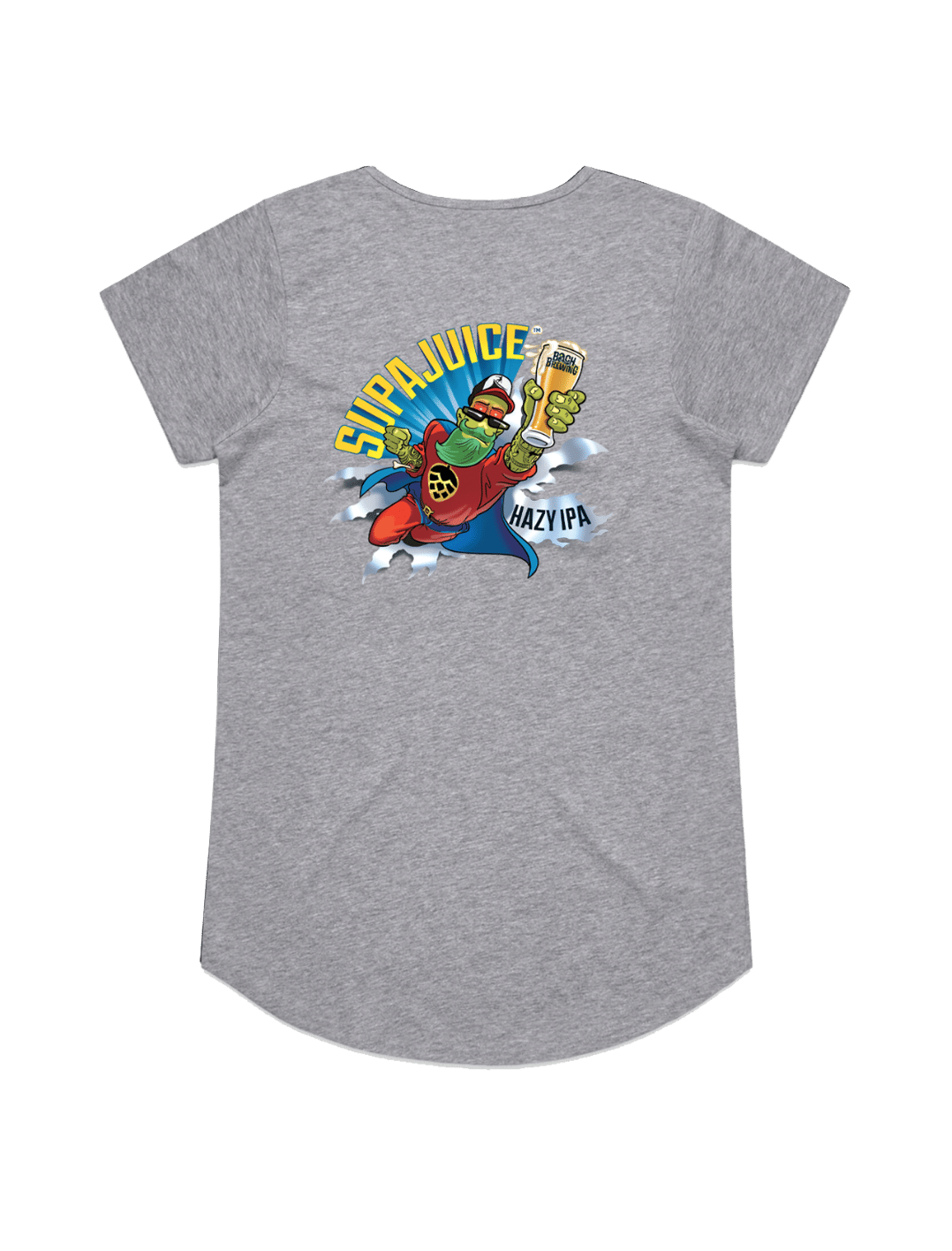 Bach Brewing Womens Short Sleeve T-shirt - Supajuice (back graphic)
