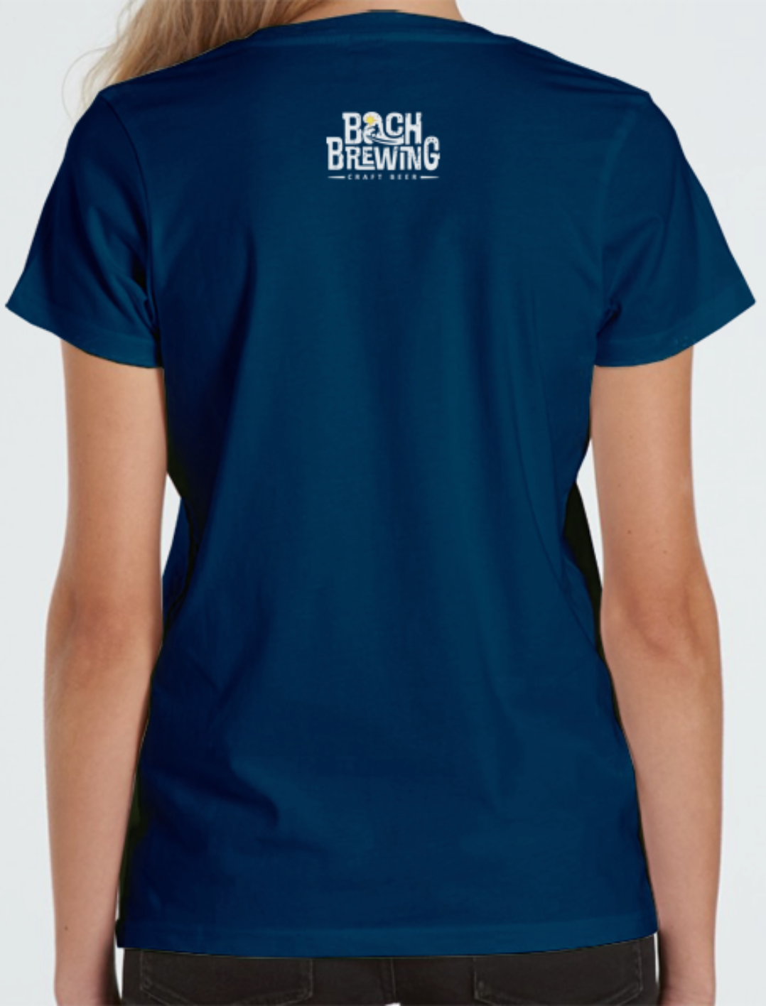 Bach Brewing Womens Short Sleeve T-shirt - Hops of Anarchy (front graphic)