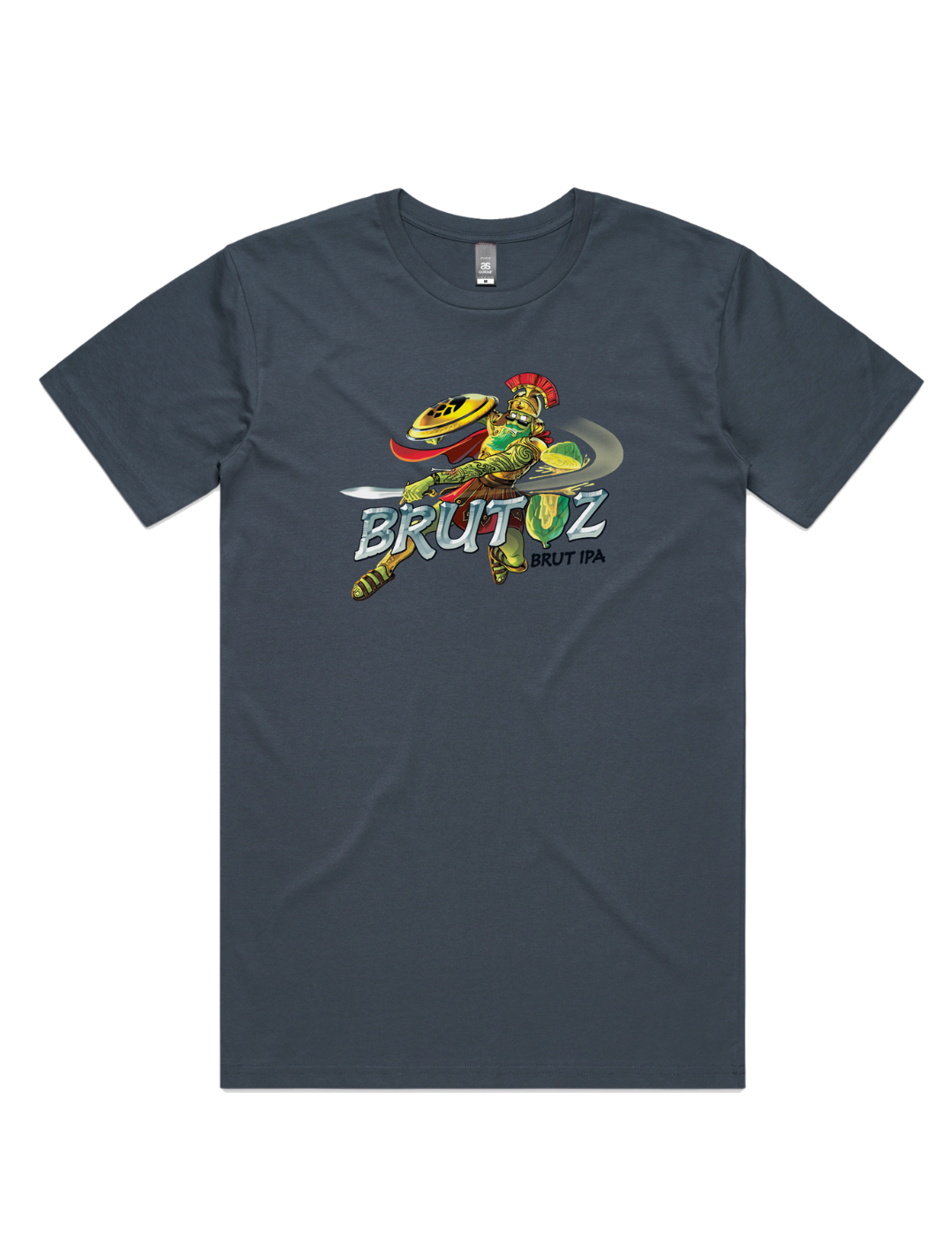 Bach Brewing Mens T-shirt - Brutuz Brut (front graphic)