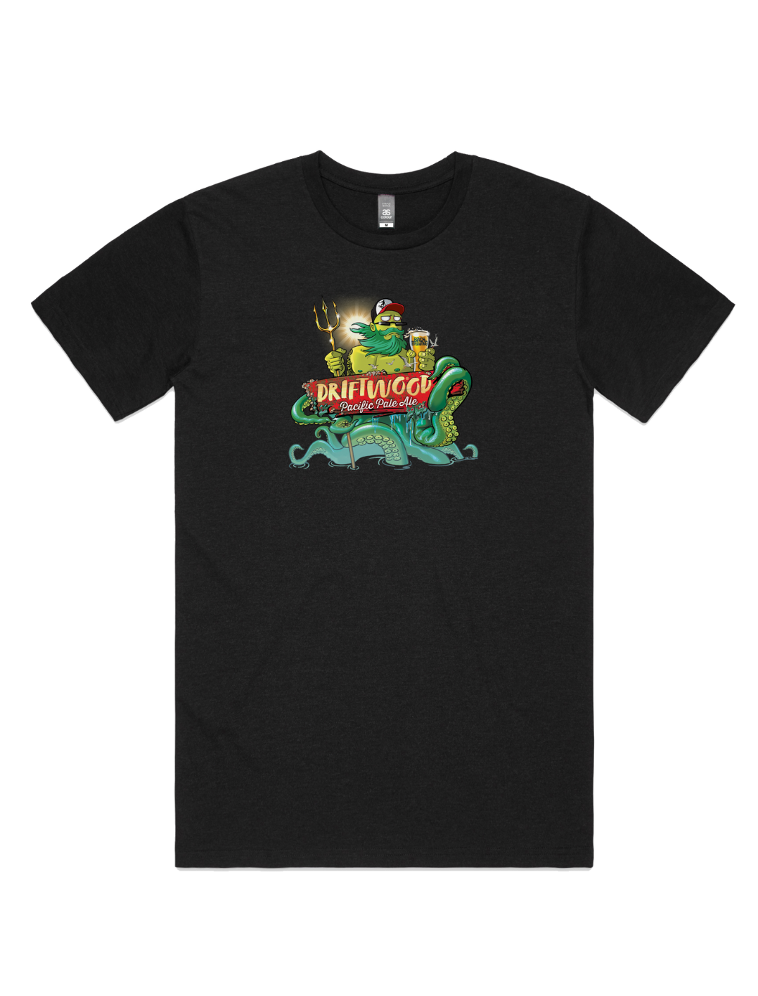 Bach Brewing Mens T-shirt - Driftwood (front graphic)