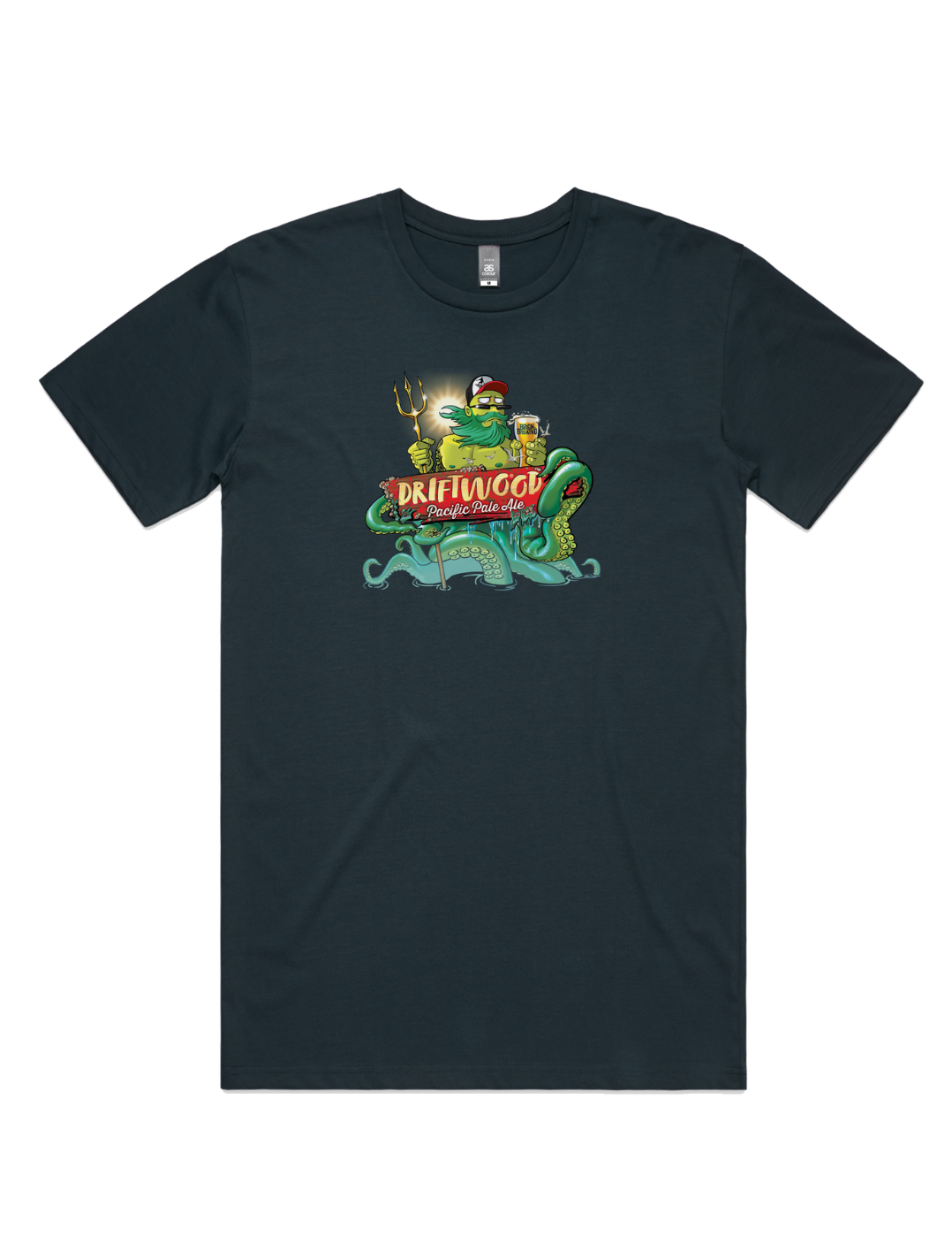 Bach Brewing Mens T-shirt - Driftwood (front graphic)