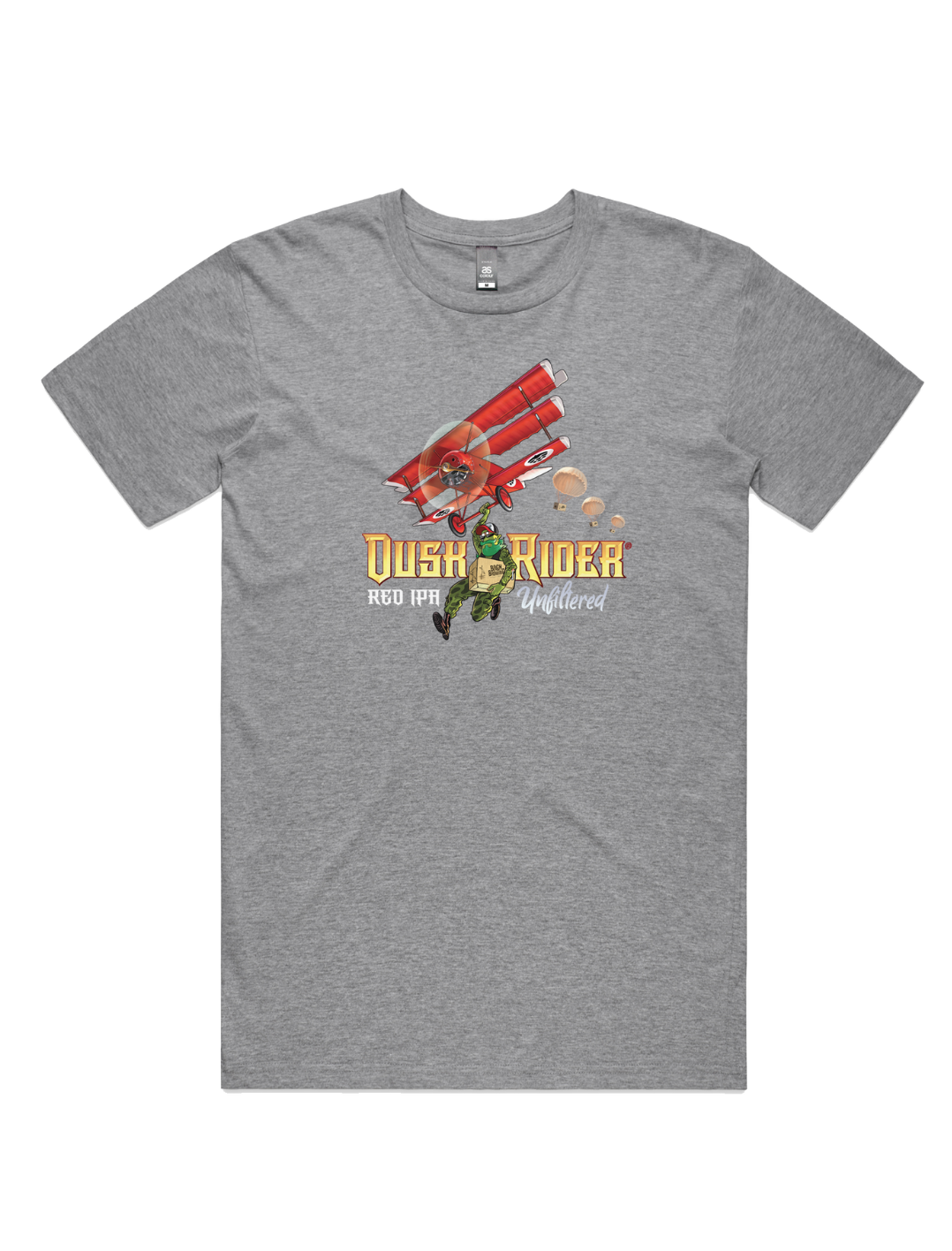 Bach Brewing Mens T-shirt - Duskrider (front graphic)