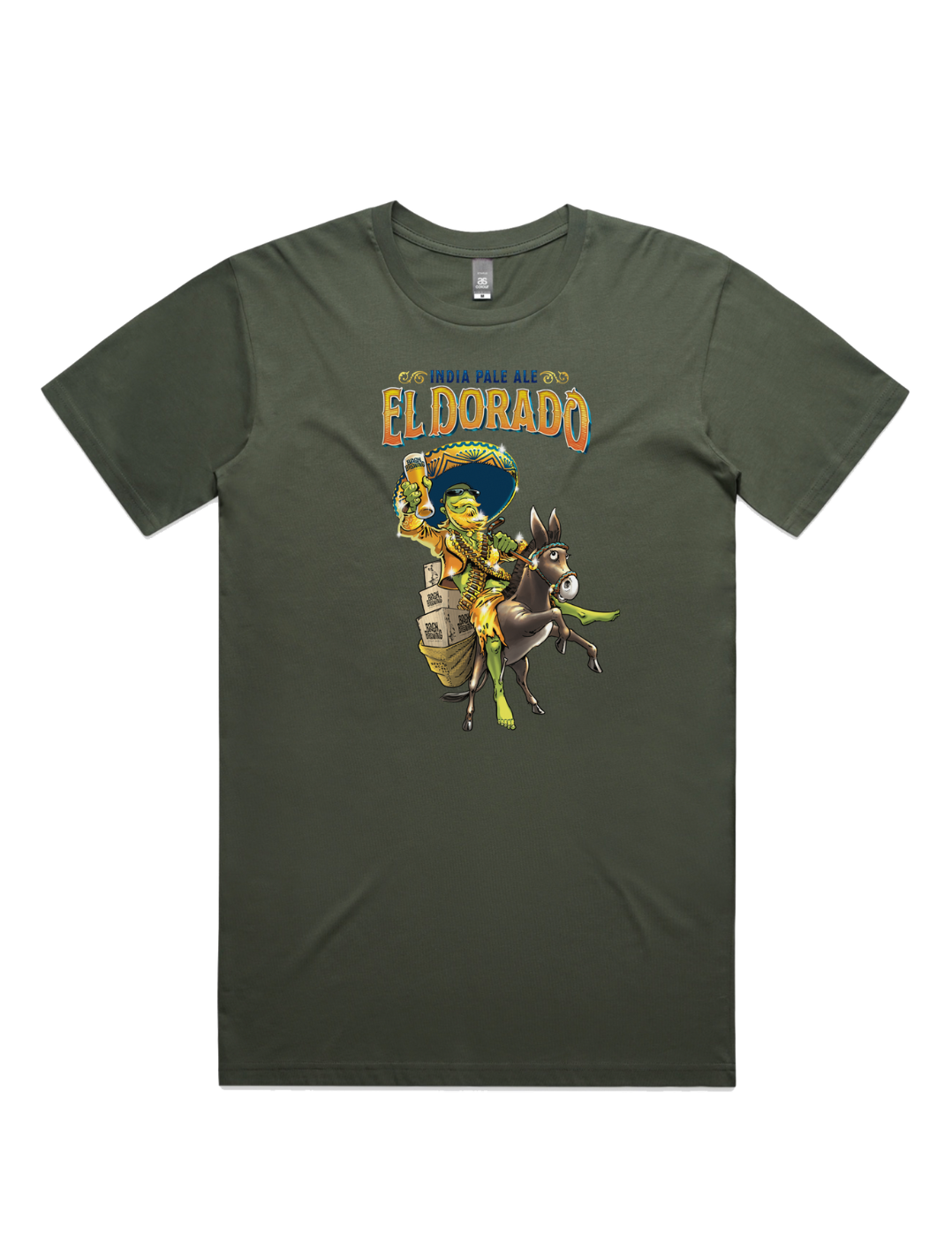 Bach Brewing Mens T-shirt - El Dorado (front graphic)