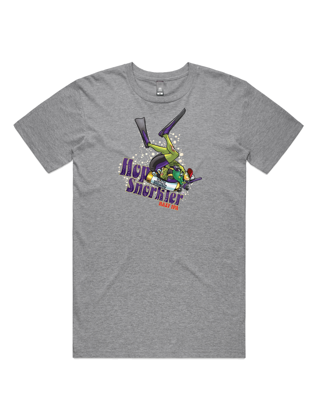 Bach Brewing Mens T-shirt - Hop Snorkler (front graphic)