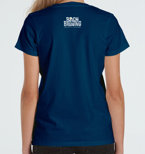 Bach Brewing Womens Short Sleeve T-shirt - Beyond the Clouds (front graphic)