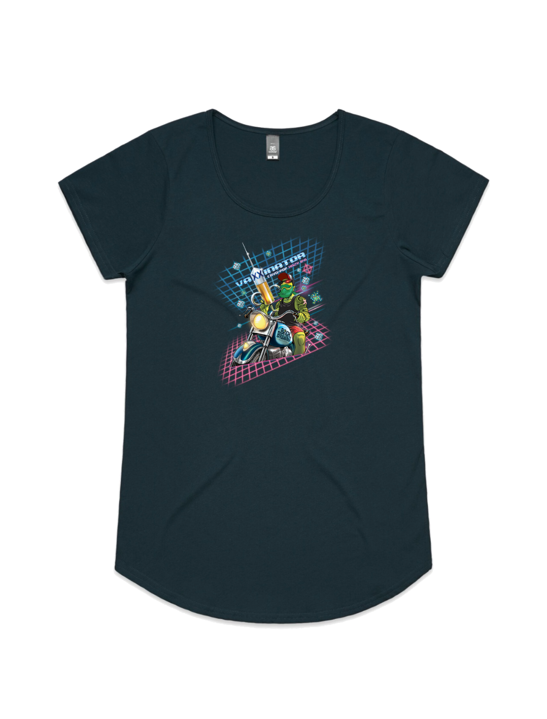Bach Brewing Womens Short Sleeve T-shirt - VaXXinator (front graphic)