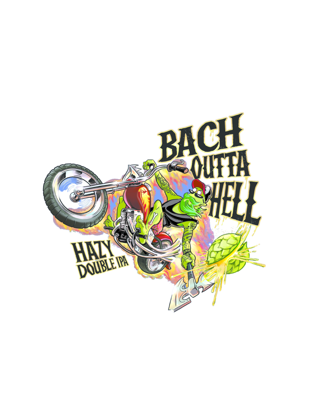 Bach Brewing Bach Outta Hell Graphic