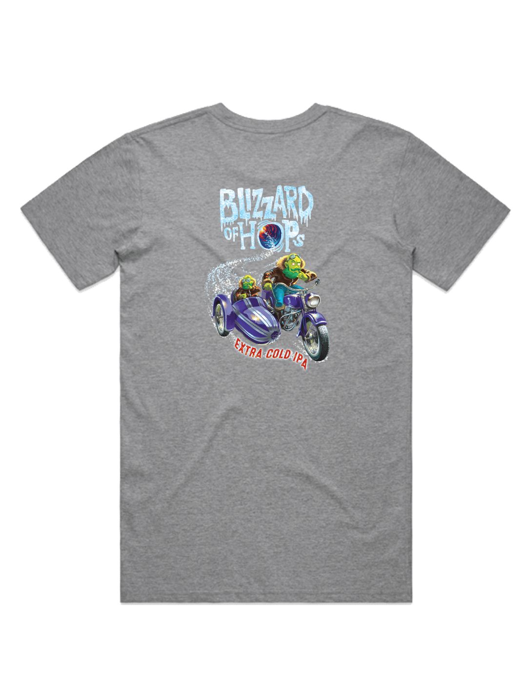 Bach Brewing Mens T-shirt - Blizzard of Hops (back graphic)