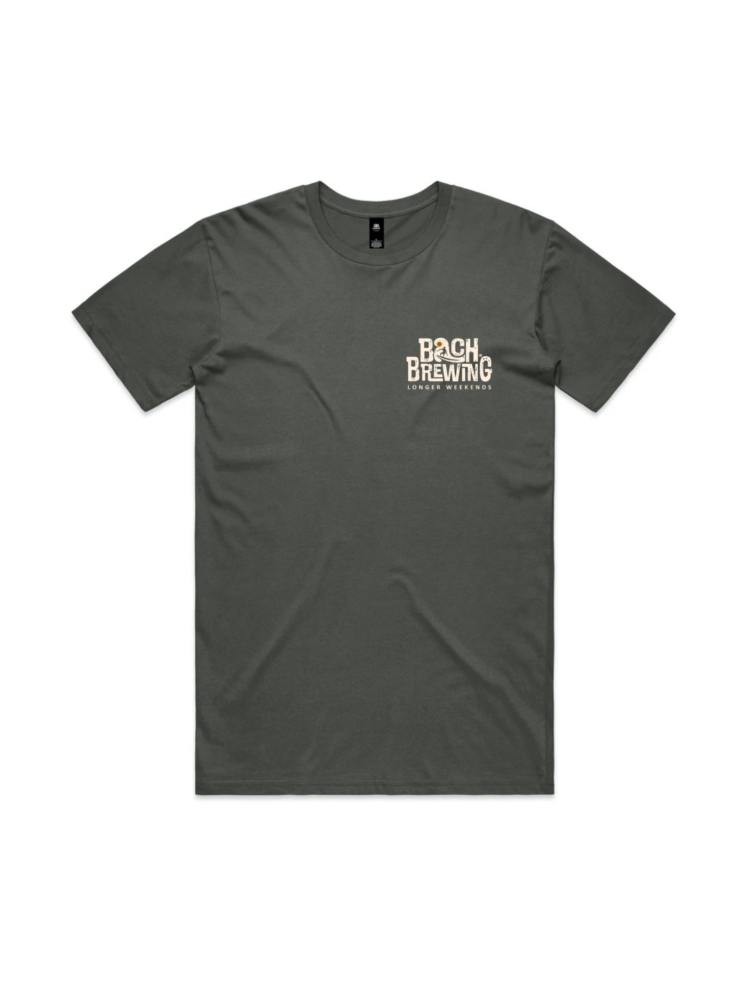 Bach Brewing Mens Short Sleeve T-shirt - Charocal