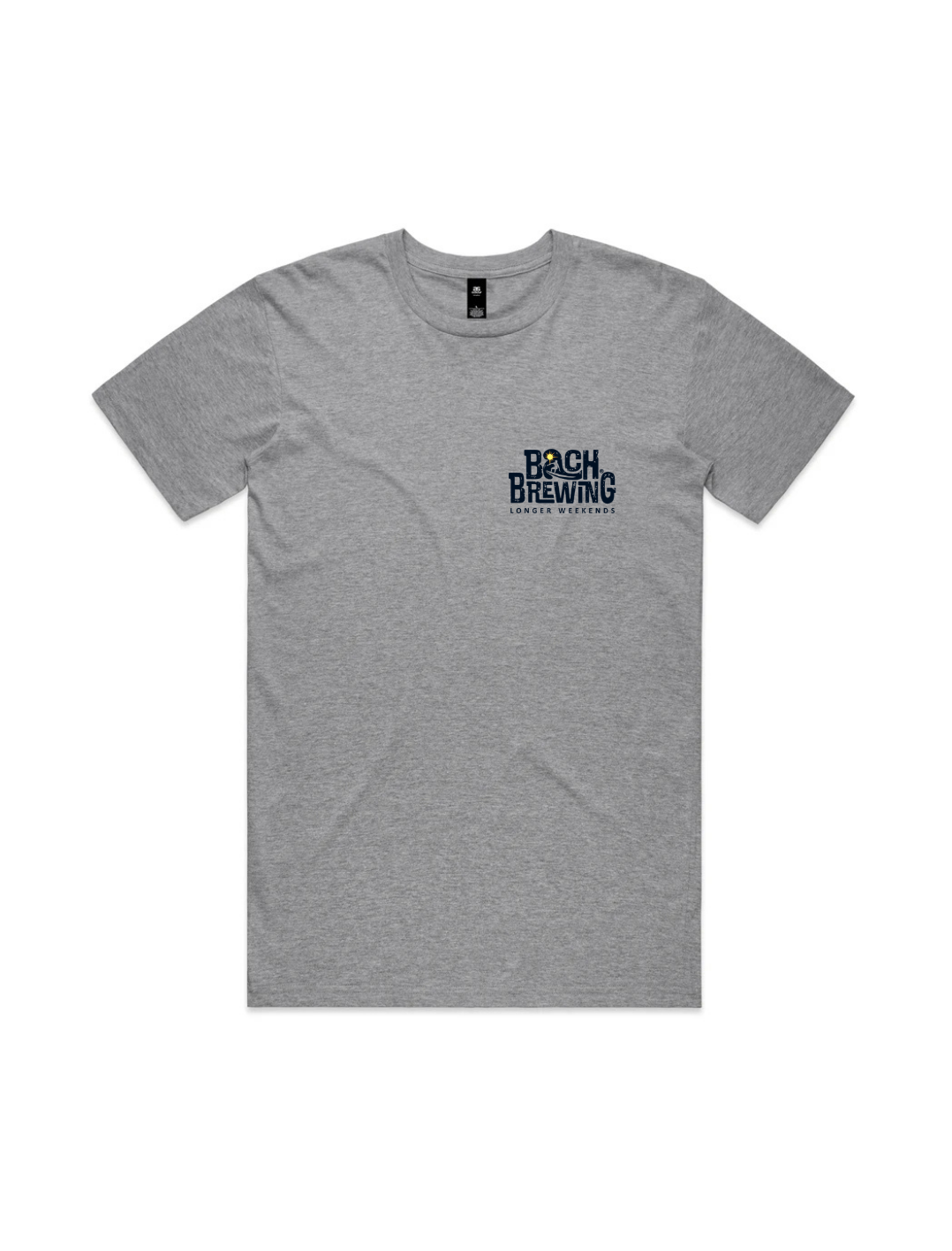 Bach Brewing Mens Short Sleeve T-shirt - Grey Marle