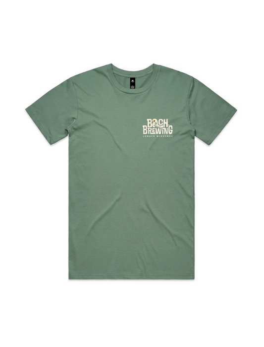 Bach Brewing Mens Short Sleeve T-shirt - Sage