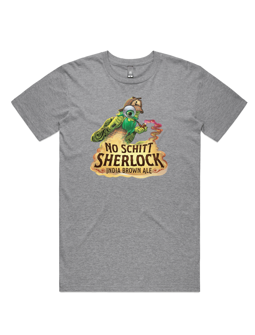 Bach Brewing Mens T-shirt - No Schitt Sherlock (front graphic)