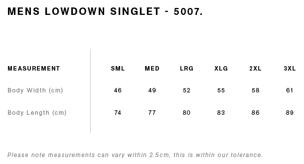 Bach Brewing Mens Singlet - Longer Weekends (back graphic)