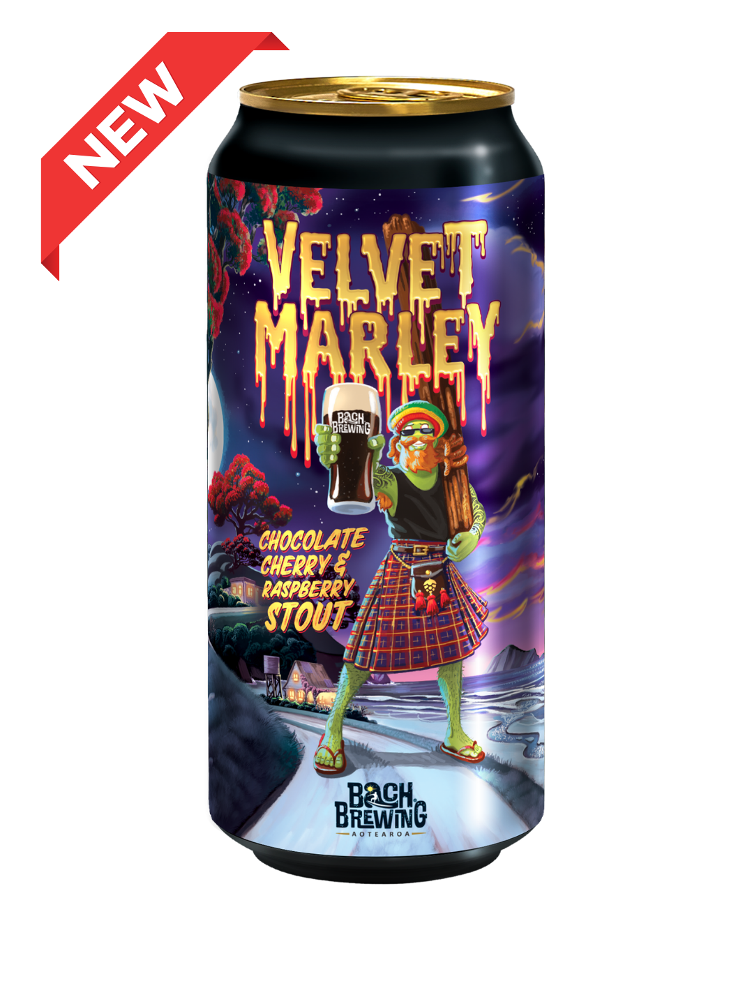 Velvet Marley Chocolate Cherry & Raspberry Stout 12x440ml cans
