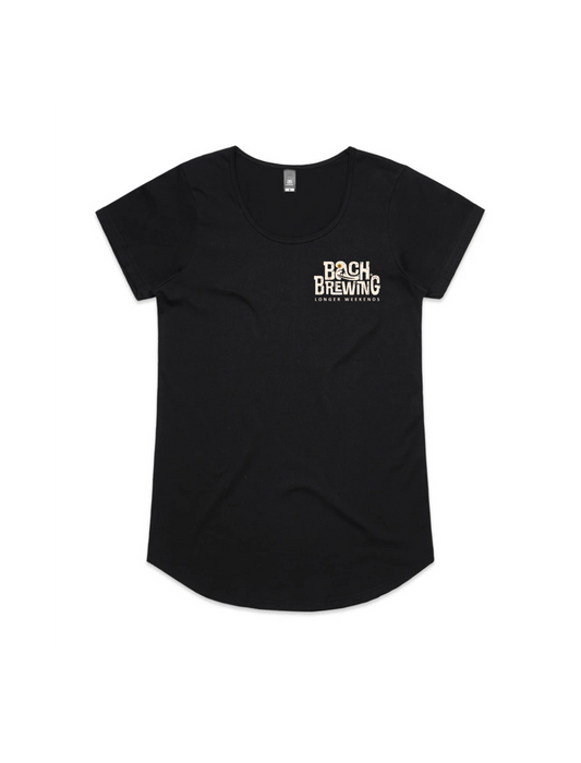 Bach Brewing Womens Short Sleeve T-shirt - Black