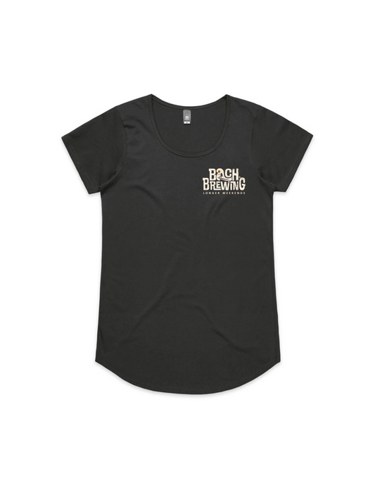 Bach Brewing Womens Short Sleeve T-shirt - Coal