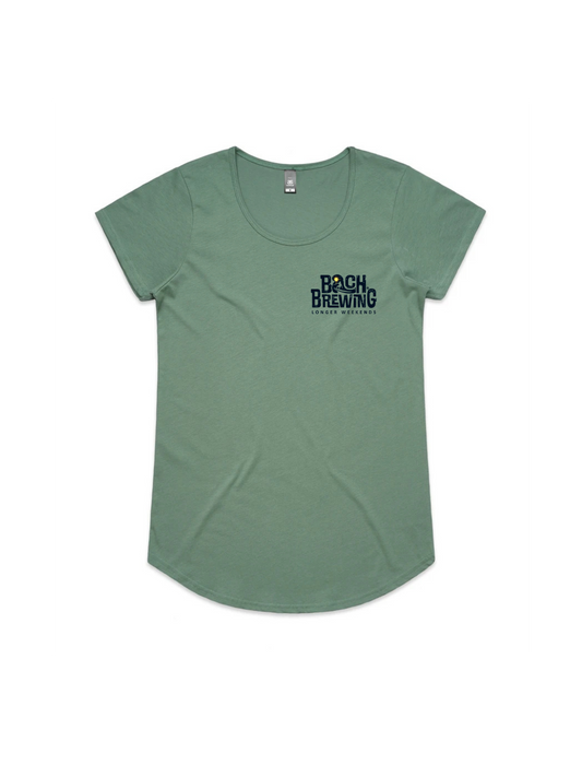 Bach Brewing Womens Short Sleeve T-shirt - Sage