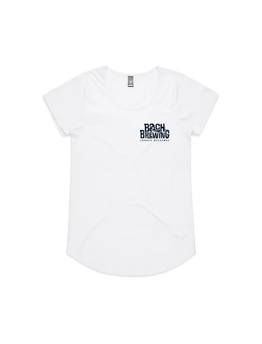 Bach Brewing Womens Short Sleeve T-shirt - White