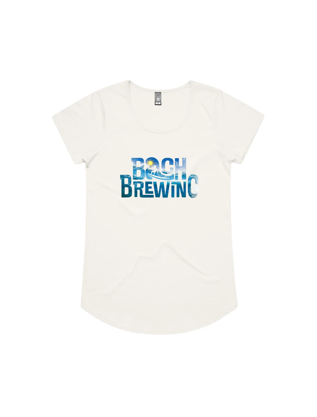 Bach Brewing Womens Short Sleeve T-shirt - Wave (front graphic)