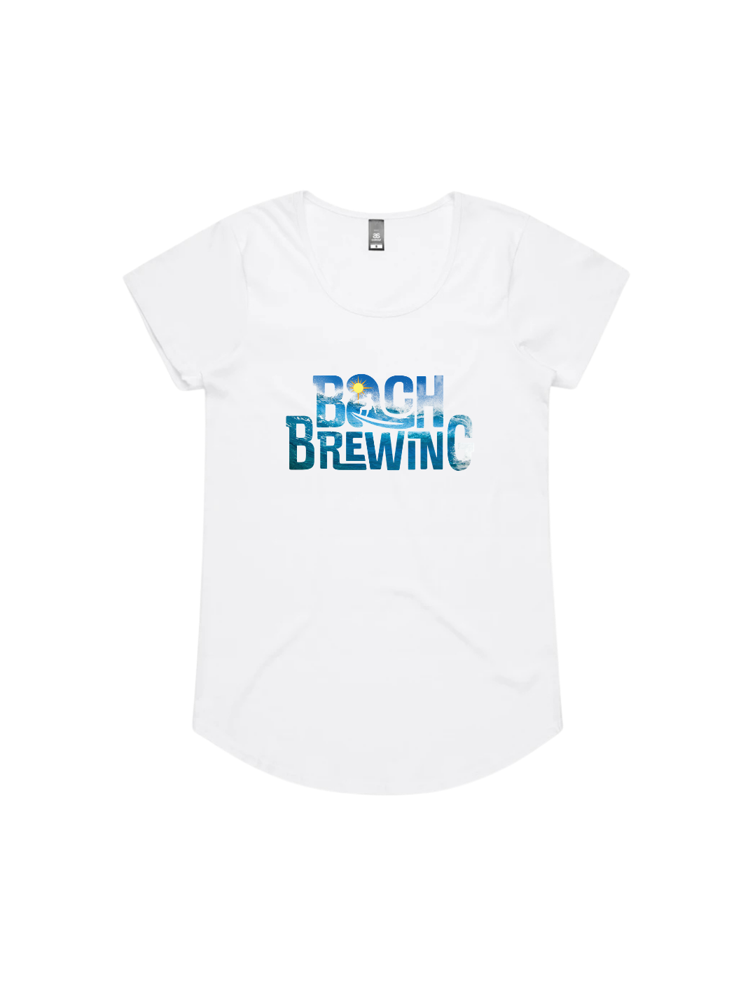 Bach Brewing Womens Short Sleeve T-shirt - Wave (front graphic)