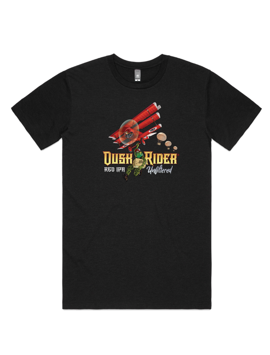 Bach Brewing Mens T-shirt - Duskrider (front graphic)