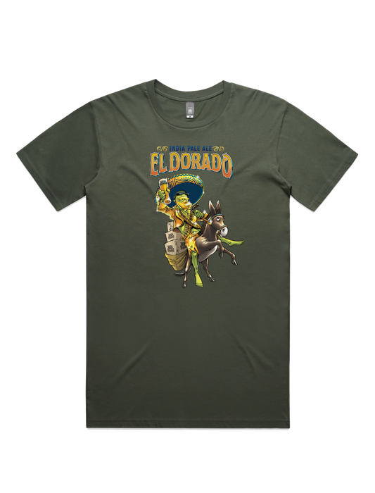 Bach Brewing Mens T-shirt - El Dorado (front graphic)