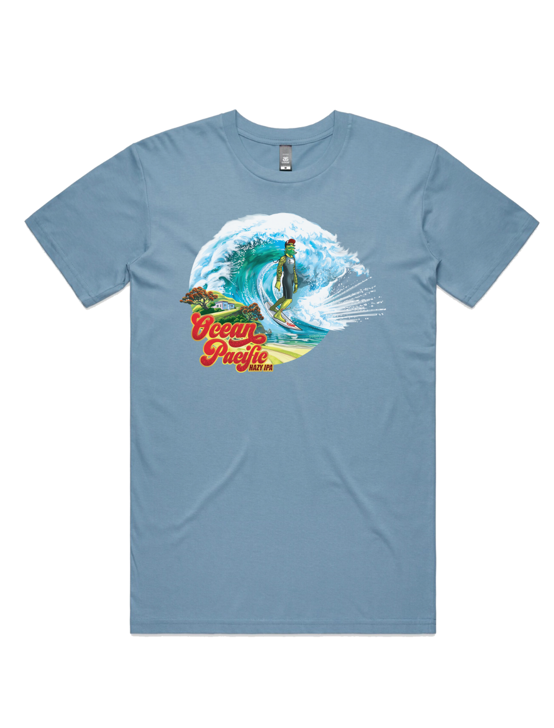 Bach Brewing Mens T-shirt - Ocean Pacific (front graphic)