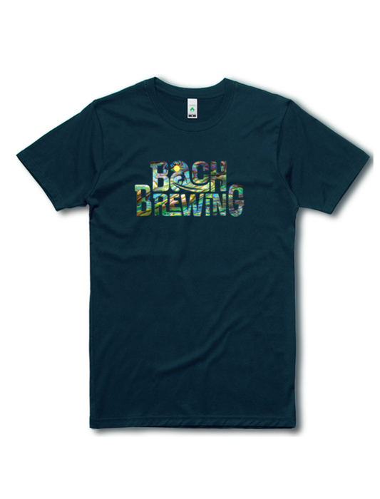 Bach Brewing Mens T-shirt - Paua (front graphic)